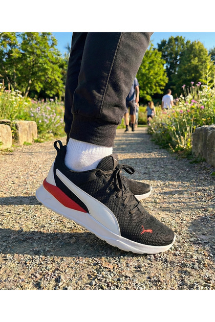 Puma Anzarun Lite Tdp 405506 Unisex Spor Ayakkabı SİYAH-BEYAZ