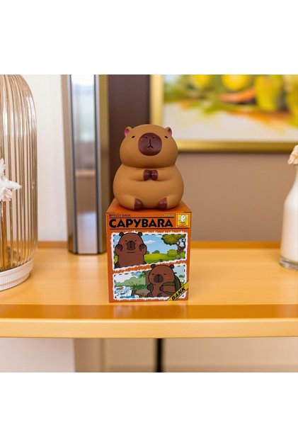 Capybara openable decorative figure piggy bank multi-colored