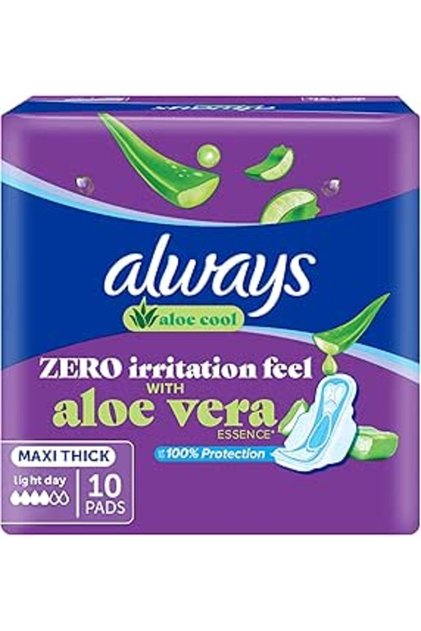 Sanitary Pad Maxi Thick Aloe Cool 10S