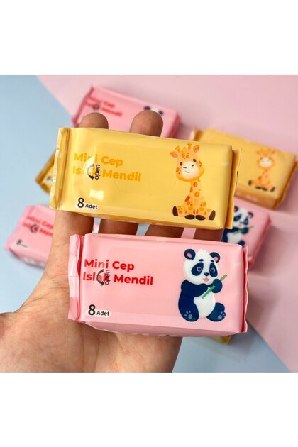 1 Paket Kokusuz Mini Cepte Taşınabilir Islak Mendil