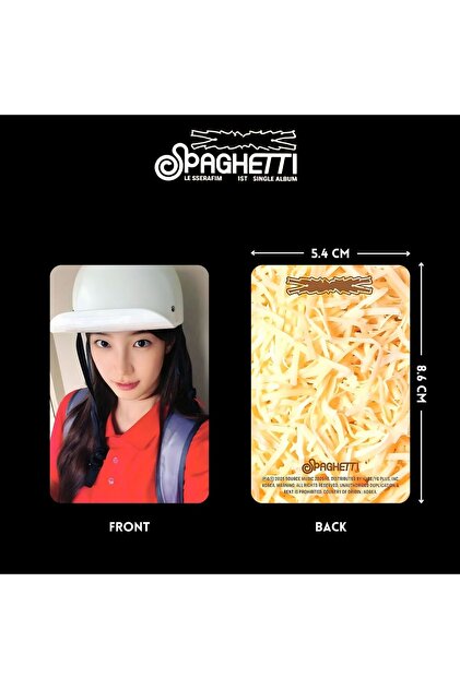 Kpop Dünyasi LE SSERAFIM '' Spaghetti '' Photocard Set VOL 2