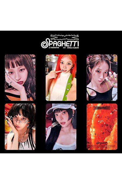 Kpop Dünyasi LE SSERAFIM '' Spaghetti '' Photocard Set VOL 3