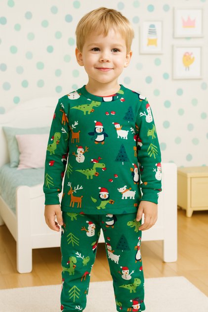 Penguin 100% Cotton Children's Pajama Set