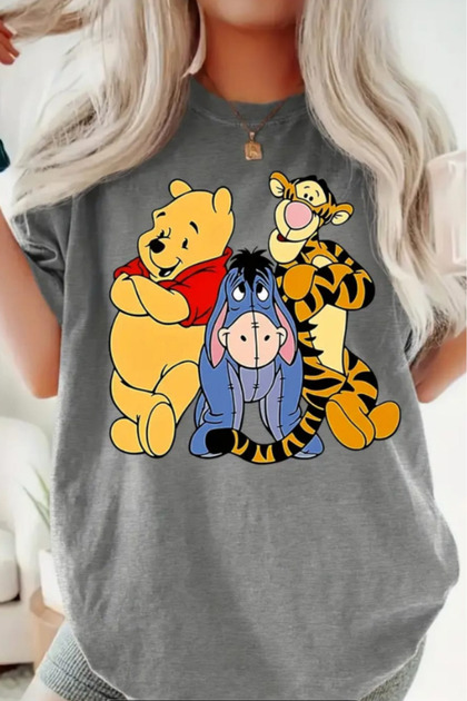 Winnie Pooh Printed Oversized T-shirt