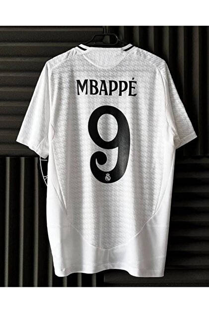 kombinezyum Real Madrid 2024/25 Kylian Mbappe İç Saha Beyaz Forma