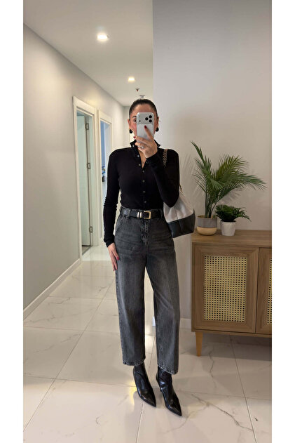 Ernest Smoked Barrel Jean
