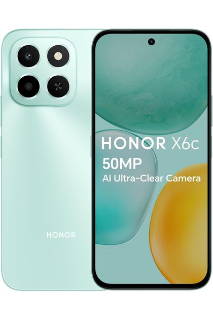 هاتف ذكي X6c ثنائي الشريحة بذاكرة 128 جيجابايت وذاكرة وصول عشوائي 6 جيجابايت (أزرق سماوي)