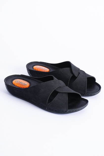 Alessa Women's Gel Design Polyurethane Comfortable Sole Home Flat Slippers Suitable for Heel Spurs
