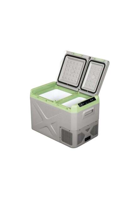 Portable car refrigerator with a 55-liter capacity and 60-watt power, supports mobile control DLC-33555