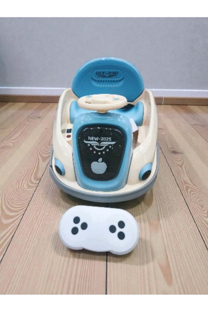 Remote Controlled and Self Controlled Kids Electric Ride-On Car - 360 Degree Bumper Car with LED Lig