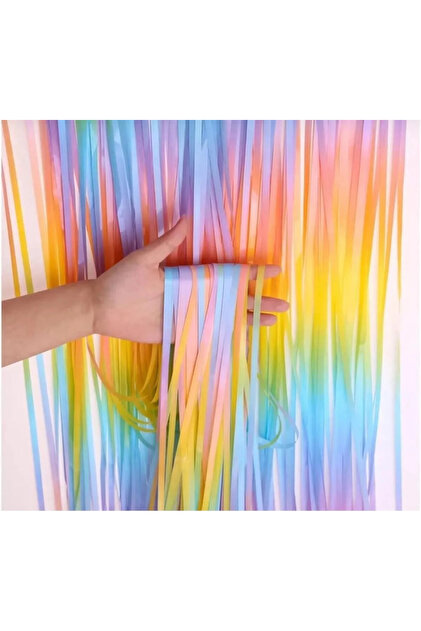 Colorful Transitional Tassel Wall Curtain 1-2 Meters