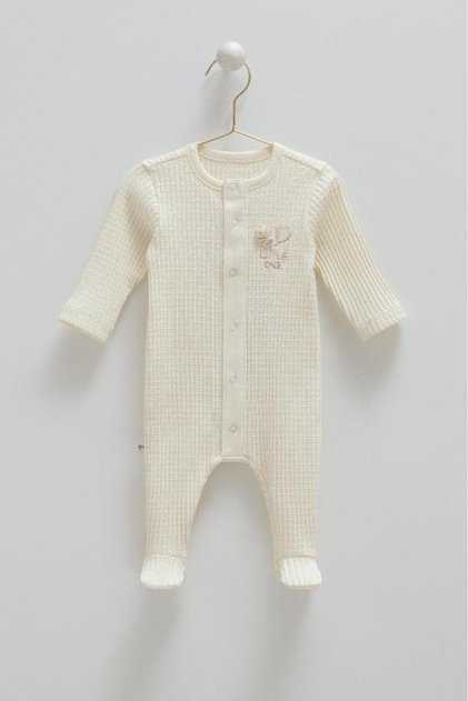 100% Cotton Soft Color Baby Romper Crml.Tu1587