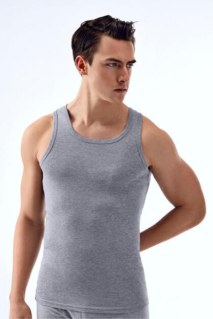 Men's Athlete Tank Top Gray Color