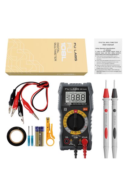 Multimetru digital FULABS FU108L Universal, Afisaj Iluminat, masurare tensiune AC si DC