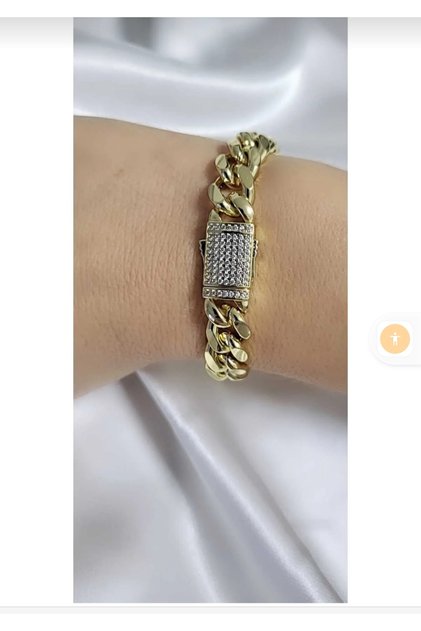 Bayro Thick Chain Stone Detailed Xuping Bracelet