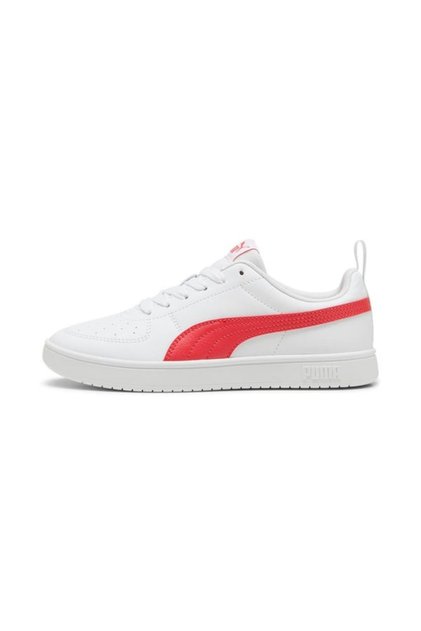387607-27 Rickie Erkek Beyaz Kırmızı Sneaker Günlük Spor Ayakkabı