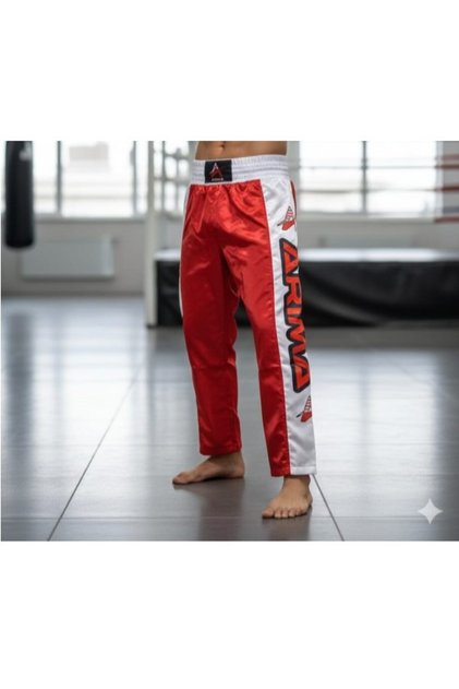 Kick Boks Pantolonu (Kırmızı-Beyaz)