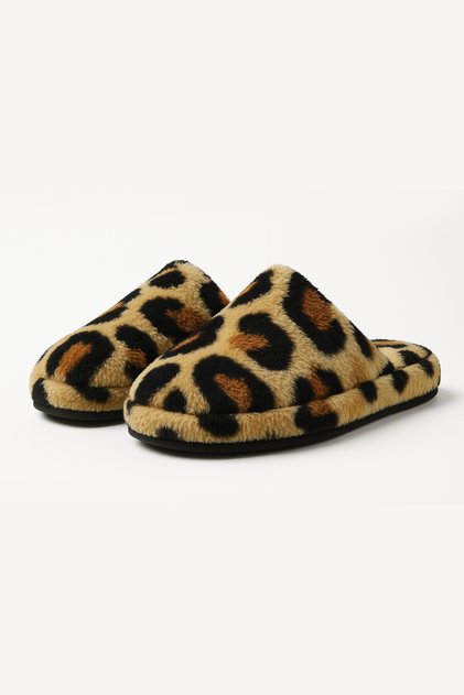 Wellsoft House Slippers | Ultra Soft - Non-Slip Sole - Warm and Lightweight | Leopard