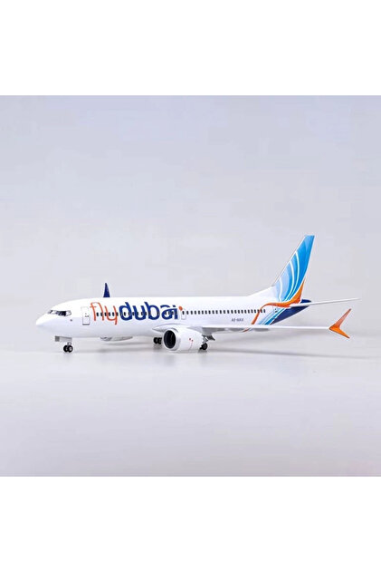 Genel Markalar 1/85 Ölçekli Boeing 737 Max “Fly Dubai” 47 cm Model