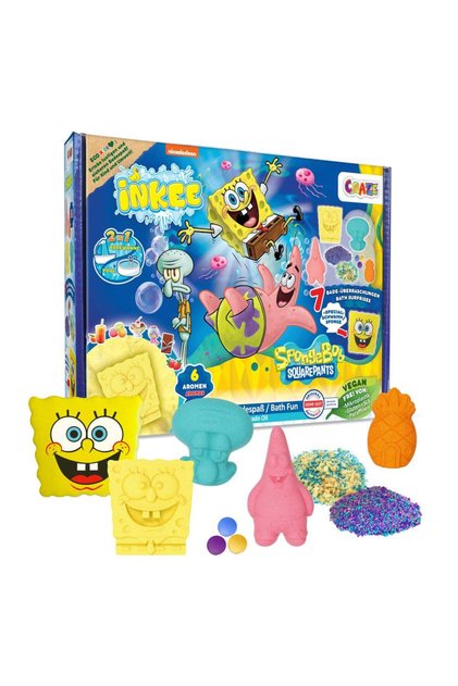 - Set cadou de baie Inkee SpongeBob cu 7 surprize