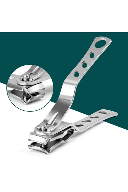 Nail Clippers Cuticle Clipper, Large Stainless Steel Nail Cutter With 360-Degree Rotating Head, ...