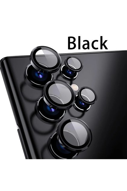 Other Samsung S25 Ultra Black Camera Metal Lens Ring Glass Case For S22 S23 Ultra S24 Plus S25 Ult