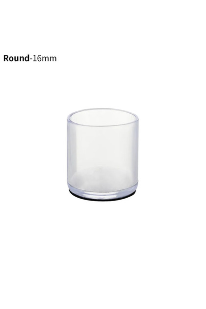 16mm 16Pcs 16/19/25/30mm Chair Leg Cap Feet-Protector Pads Non-slip Transparent Table Covers Fu...