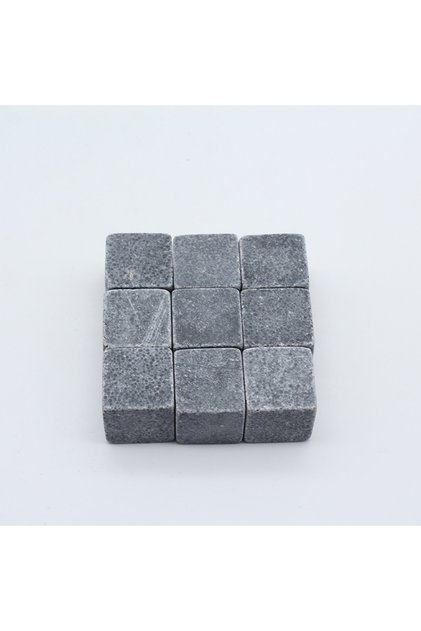 In Black Bag 9PCS Natural Granite Whiskey Stones Sipping Ice Cube Whisky Stone Wine Rocks Cooler Wed