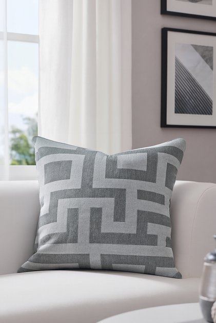 Jakar Throw Pillow Cover Gray V2 45X45