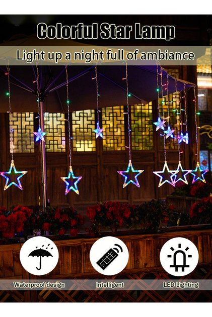Christmas garden courtyard outdoor lights LED waterproof light strings ambient lights