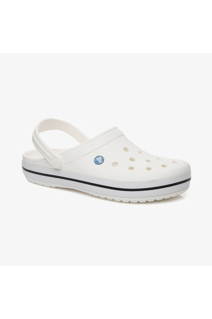 Crocband Unisex White Slippers