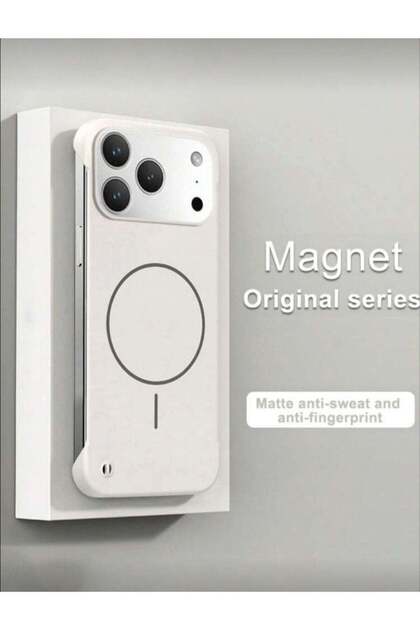 iPhone 17 Pro Max Borderless PC Magnetic Case - Magnetic Wireless Charge Back Cover