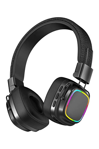 MTL Retro Kablosuz Stereo Suni Deri Kafa Bluetooth Kulaklık RGB