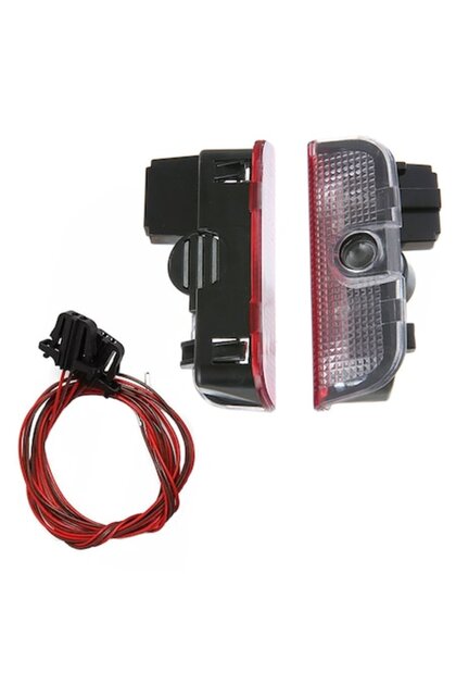 Set 2 Lampi logo portiere, holograme VW Tiguan, Touareg, CC, Golf 5, 6, 7, Jetta MK5, MK6, MK7