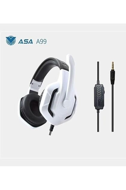 A99 PlayStation 5 Gaming Headphone with Microphone, White
