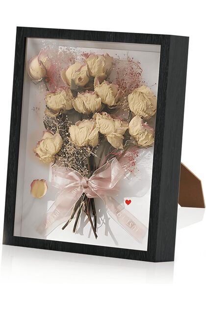 Shadow Box, 10-Inch Deep Display Frame for Dried Flowers and Memorabilia