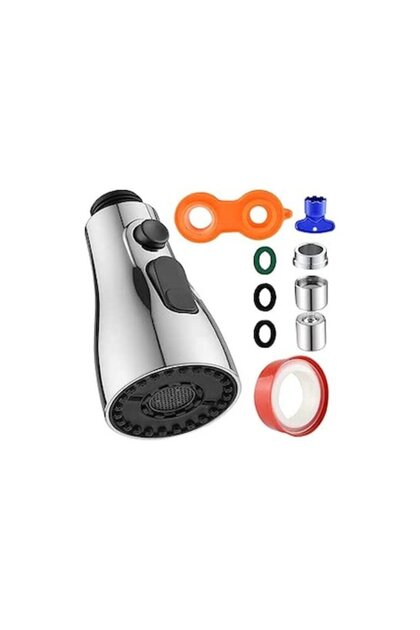 Aerator universal pentru robinet QIQN, economizor de apă, regulator de debit rotativ 720°, G1/2, argintiu