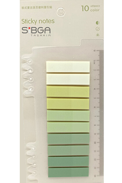 Şeffaf Renkli Postit Post-it Post It. Kitap Ayracı Ayraç Postit Sticker Not Kağıdı 200 Yaprak