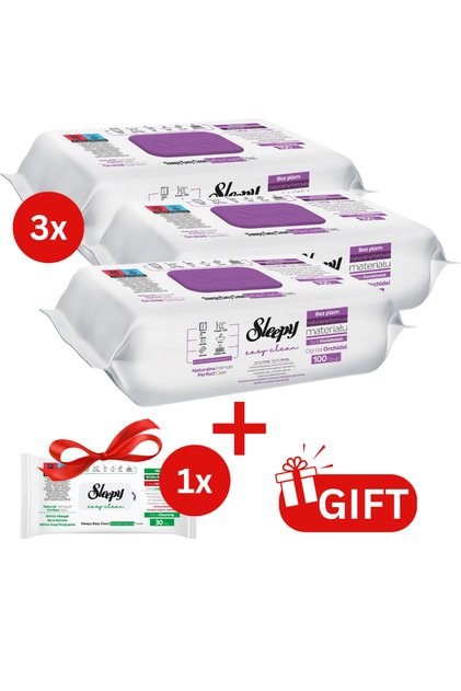 PACHET PROMO: 3× Șervețele Orchid Garden 100 buc + 1× Șervețele White Soap 30 buc
