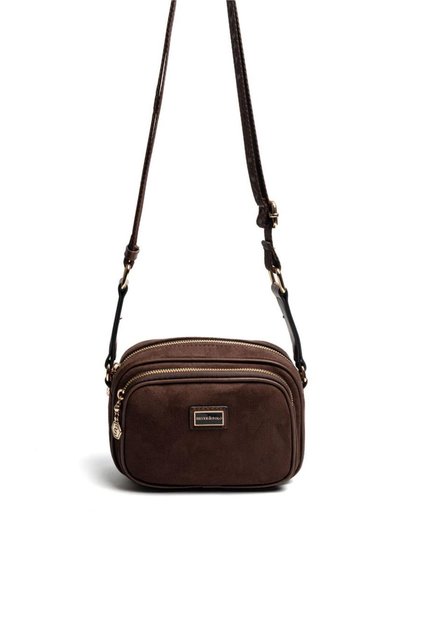 Brown - Brown Suede Women's Crossbody Bag Sp1111