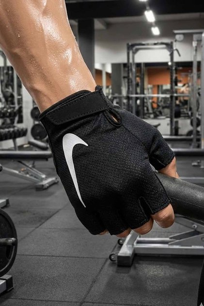 Erkek Siyah Antreman Fitness Ağırlık Eldiveni GYM