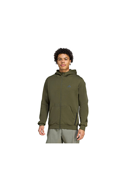 adidas D4T Full-Zip Ho Erkek Günlük Ceket JX0692 Haki - Fiyatı