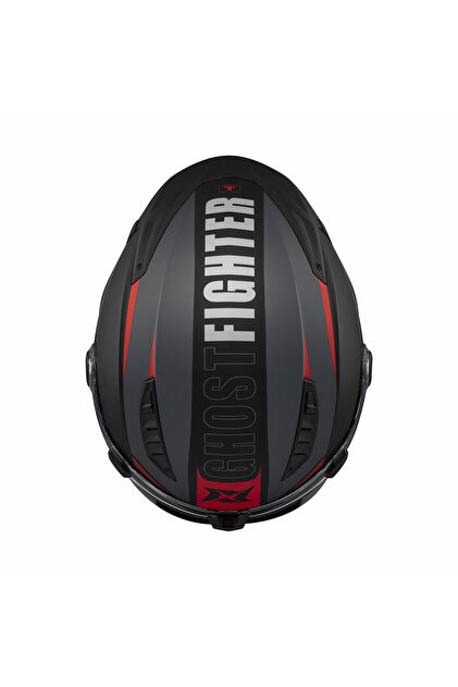 Axxis Ghostfighter SV Maniac B5 Black Red Motosiklet Çene Açılır