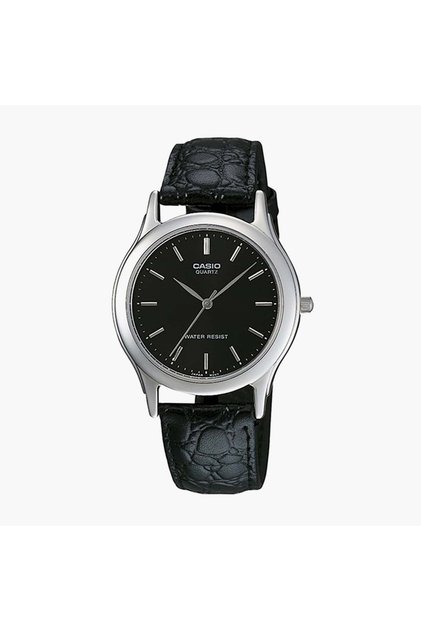 Women's Black Analog Stainless Steel Strap Watch -LTP-1094E-1ARDF