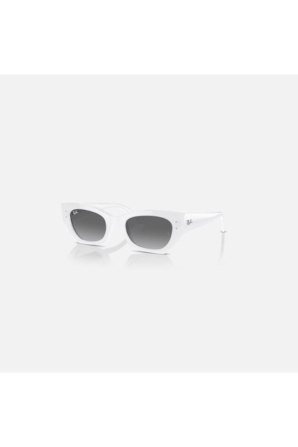 52 MM Grey Geometric Sunglasses | 0RB4430