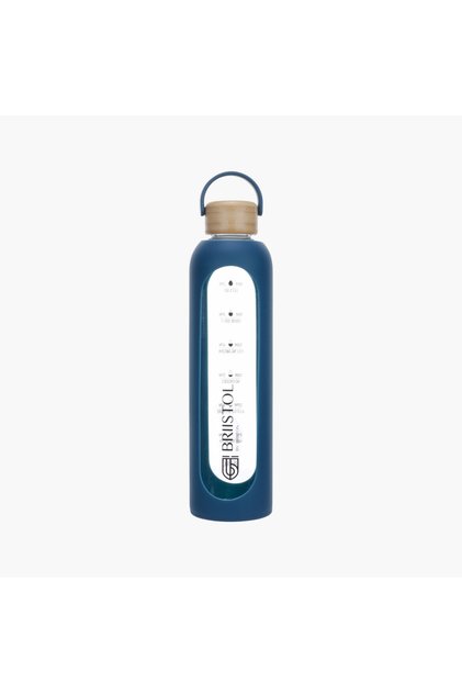 Solid Glass Sipper Water Bottle with Handle - 1 L