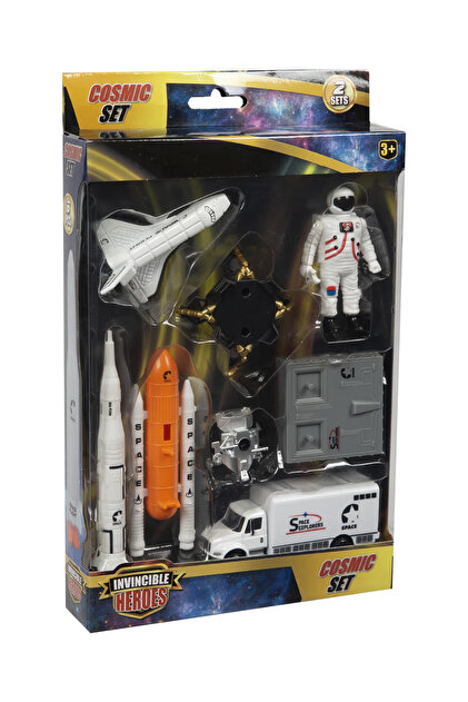 TUENGİ STORE 8 Parça Uzay Macerası Oyuncak Seti Diecast Metal