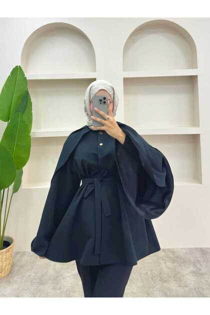Bat Sleeve Trench Coat