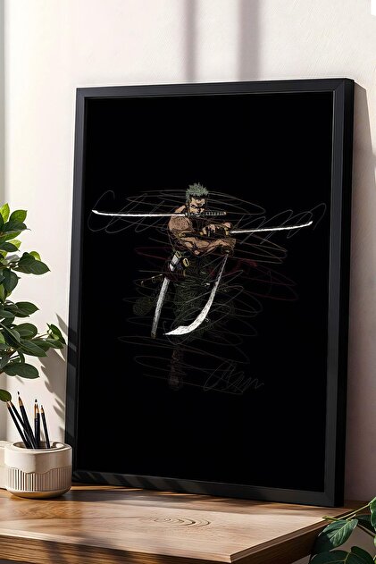 Saturn Roronoa Zoro One Piece Framed Painting Anime Manga
