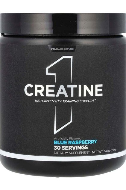 Rule 1 Creatine Powder – Blue Raspberry, 30 Servings (210g)